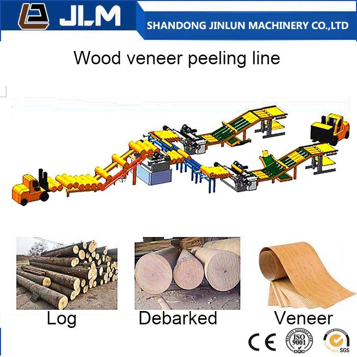 Automatic Wood Veneer Rotary Peeling Production Line