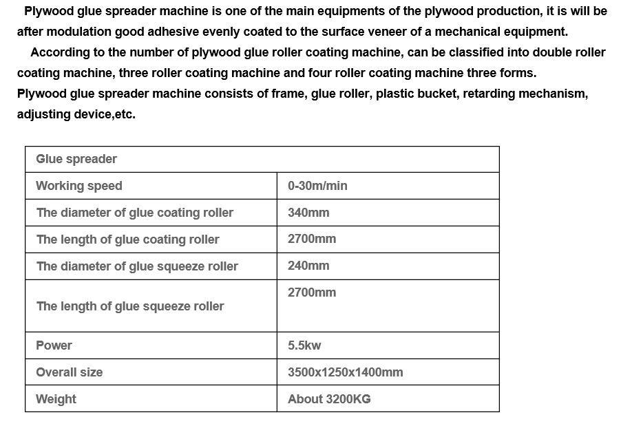 8 Feet Double Sides Core Veneer Glue Woodworking Machine