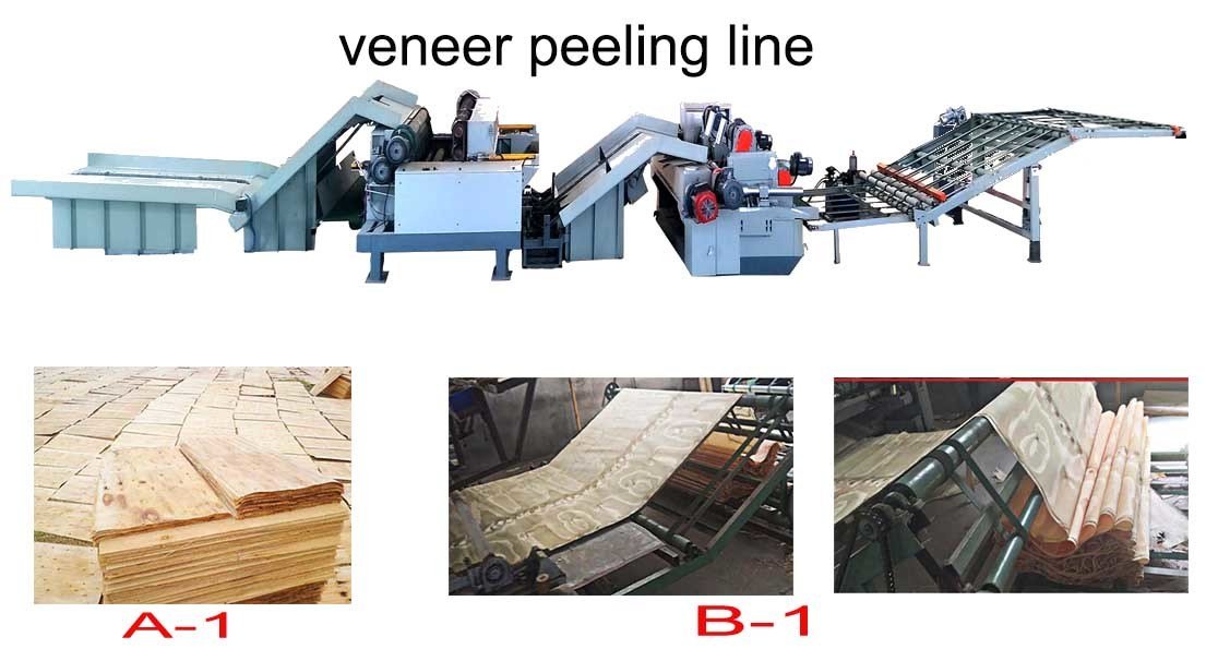 Veneer Peeling Lathe Plywood Veneer Peeling Line