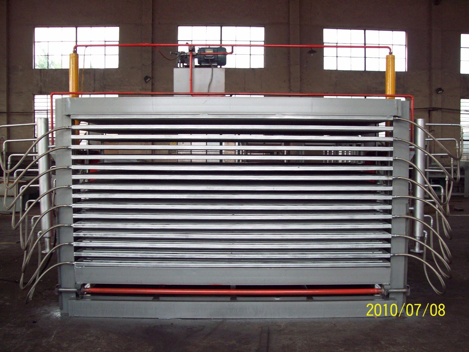 High Efficiency Core Veneer Breathing Hot Press Type Veneer Dryer Machine 